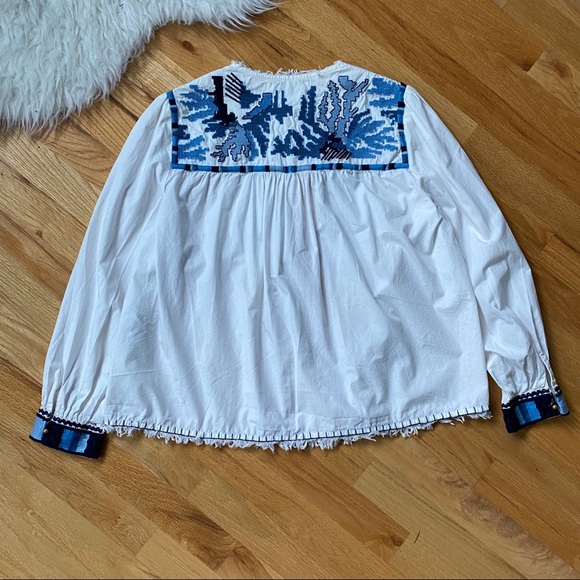 Zara Embroidered Cotton Boho Jacket - Picture 2 of 8